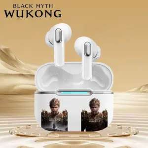 Black Myth Wukong AI TWS Earbud TWS ANC (Active Noise Canceling) Bluetooth 5.4 Earphone 6 MIC LDAC HD HiFi Headphone Nirkabel Headset Gaming