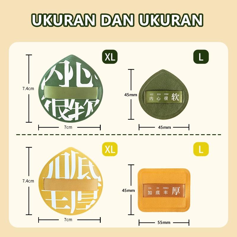 Puff Sponge Bedak Cair Spons Foundation Wajah Profesional Ekstra Besar Ekstra Tebal 7cm Lembut Dan Alami Blender sponge lokal 8