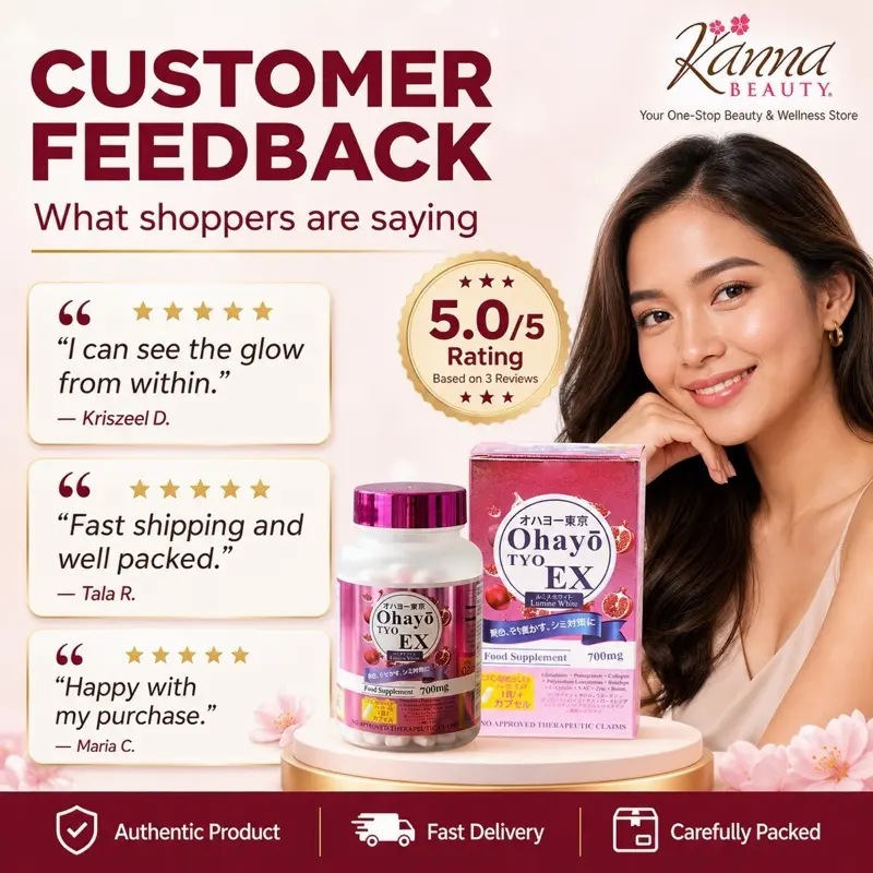 list of fda approved glutathione 2019 OHAYO TYO Tokyo EX Lumine White ( 410mg Gluta total 700mg per capsule )  100% MADE IN JAPAN -
