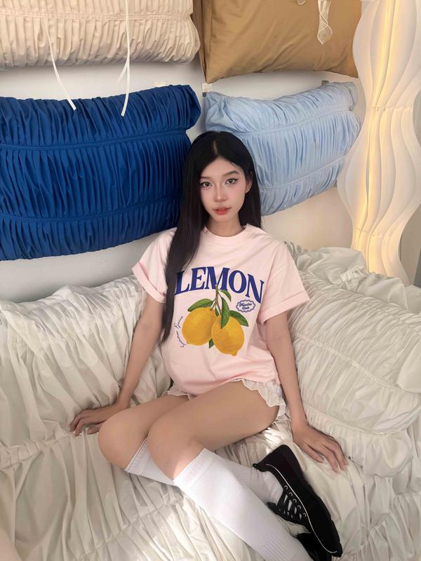 Áo thun boxy chill vibes 2104 Miucho cổ tròn vải cotton 2c 250gsm đứng form in mix 8