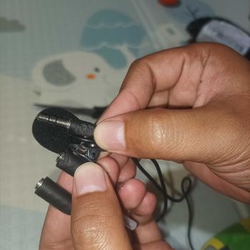 Product Review of Mic Clip On | Cable Microphone Youtuber Vlog 3.5mm Jack | Mikrofon Kabel Smule Vlogger | Spliter U from S**U 0