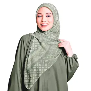 Taqiqoe Scraves Rafailah Series Kerudung segi empat motif Syar'i 130x130 & Standar 115x115 Voal Sublime Premium Bahan Voal Poly Pe Lembut Nyaman untuk Segala Suasana Gaya Elegan dan Nyaman
