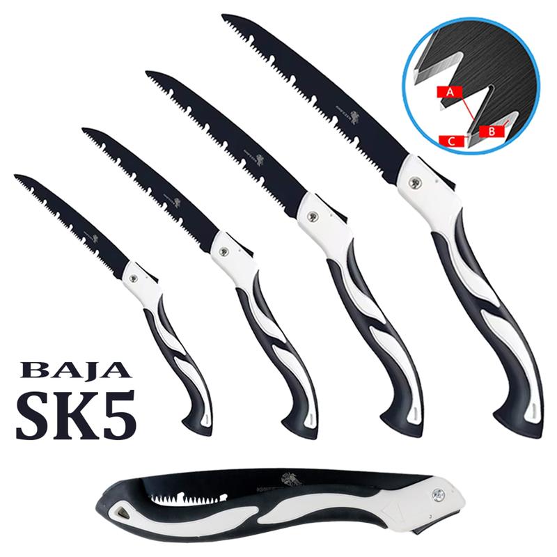 Gergaji Kayu Lipat Portable 13 18 21 24 30 35 cm Folding Saw Baja SK5 Tahan Karat Potong Dahan Serbaguna 1