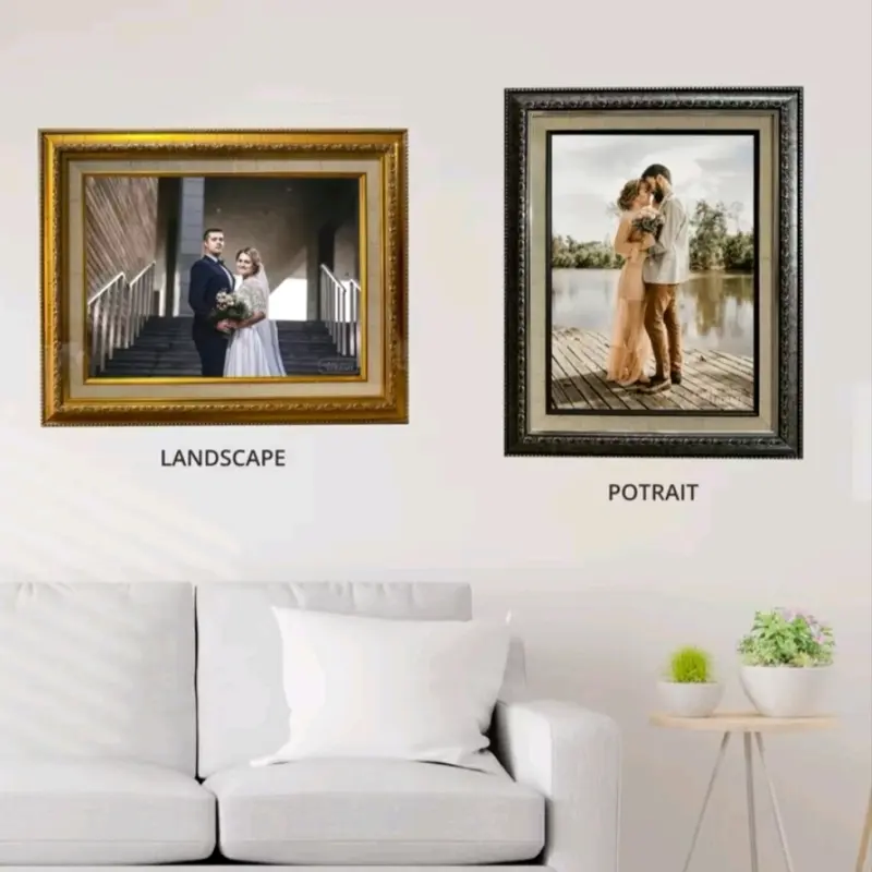 Cetak Foto Plus Frame Bingkai Kaca Pajangan Dinding Ruang Keluarga 0