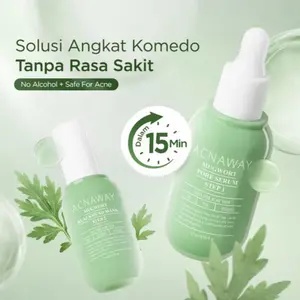 [DAPAT 2 PRODUK] STEP 1 & 2 ACNAWAY Mugwort Blackhead Treatment Kit - Mugwort Pore Serum + Mugwort Blackhead Mask Serum Pori & Mask Treatment Komedo Membandel untuk Komedo & Pori Tersumbat