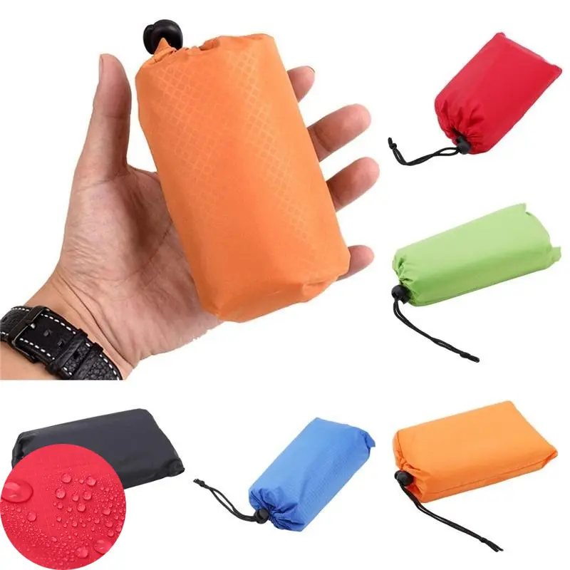 Outdoor Nylon Pocket Picnic Mat Waterproof Folding Portable Beach Mat Moisture Pad FEE
