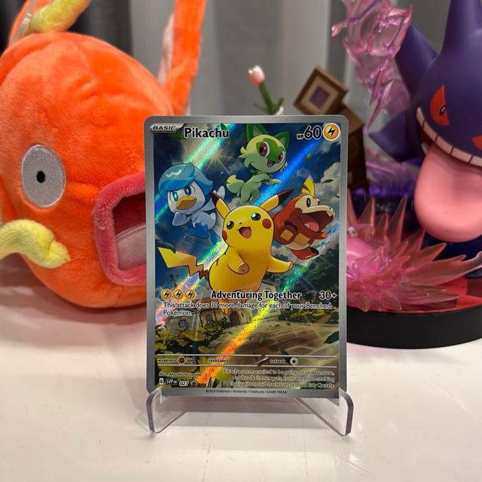 PIKACHU SVP027 POKEMON TCG S&V Paldea Evolved Black Star Promo EUR 20,61 - DE
