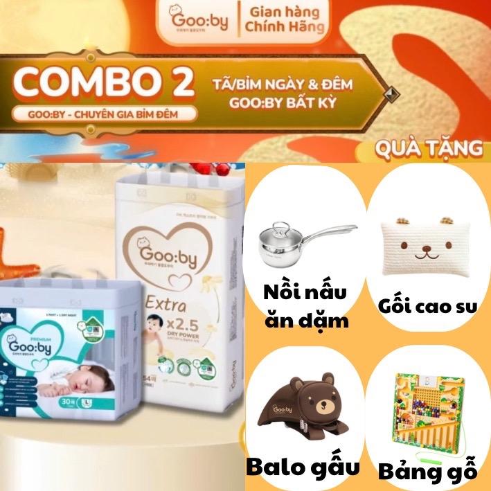  COMBO 2B  Tã bỉm dán quần GOOBY EXTRA mẫu mới 2025 mềm mỏng thấm hút tốt. 