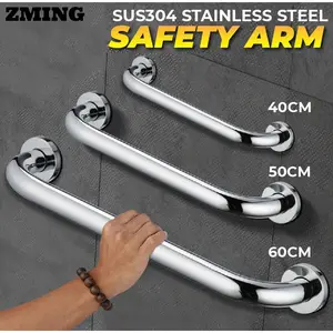 30/40/50/60cm  Pegangan Kamar Mandi/Grab Bar Pegangan Bathtub/Handle Bathub/Bathroom Handle