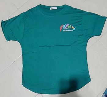 Product Review of NO.1 New Trendy Fashion Joker Loose Dovetail Base Men's Foam Embroidered Printed Couple Short Sleeve Casual Handsome Mature T-shirt from ข**บ 2