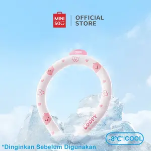 Miniso x ZANMANG Loopy Collection Leher Cincin Cooling Neck Wrap Secara Alami Melepaskan Sensasi Dingin Membawa Pendingin Ruangan