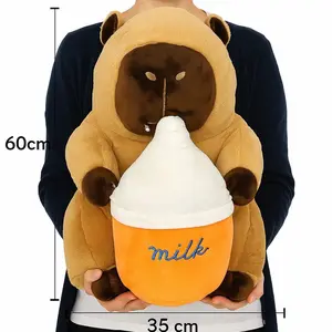 SUPERJUMBO 60cm Boneka Capybara Dot Premium rabbitfur halus lembut Dolls hadiah anak Dewasa