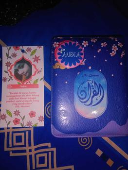 Product Review of Al-Quran Custom Nama & Cover Terjemah Ukuran A6 Kaleb Resleting Bonus Pin Alquran from a**_ 1