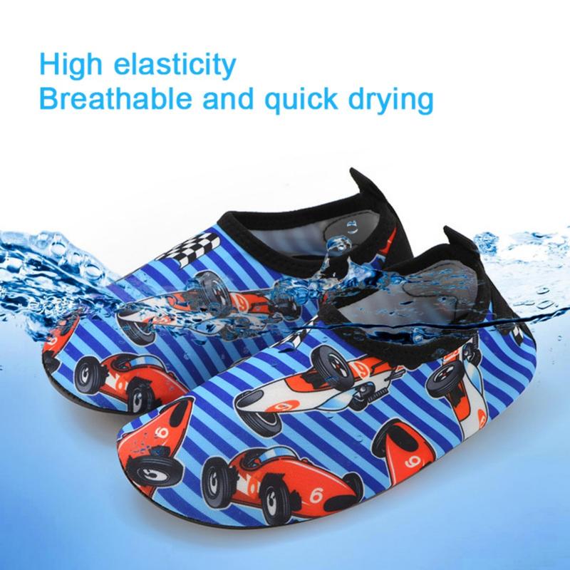 Product Introduction of Children's New Beach Shoes for Boys and Girls Barefoot Anti slip Wading Diving Shoes with Soft Sole Rubber Shuoxi Shoes 40