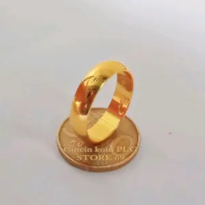 Cincin Koin Logam Original 1991 Lapis Emas 2k Anti Karat Tidak Mudah Luntur Anti Alergi Anti Hitam atau Berkarat - Hadiah, Gold Rings Perhiasan