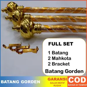 BATANG BESI TIRAI GORDEN TIANG KORDEN PINTU JENDELA MINIMALIS UKURAN 50 60 70 80 90 100 cm smpai 200 cm