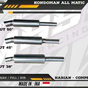 Knalpot Kondoman ( Sarangan Bisa Request )All Motor Matic Zrc, Mdm, Wrx, Tzm, Dr Sound zdll Motorcycle Slincer