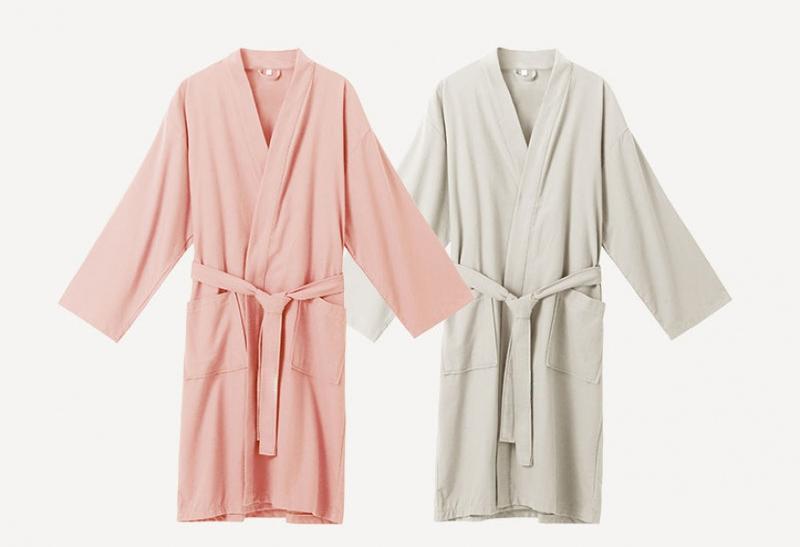 Product Introduction of Bathrobe Female Water-Absorbing Quick-Drying Hotel Beauty Salon Bathrobe Couple Nightgown 10