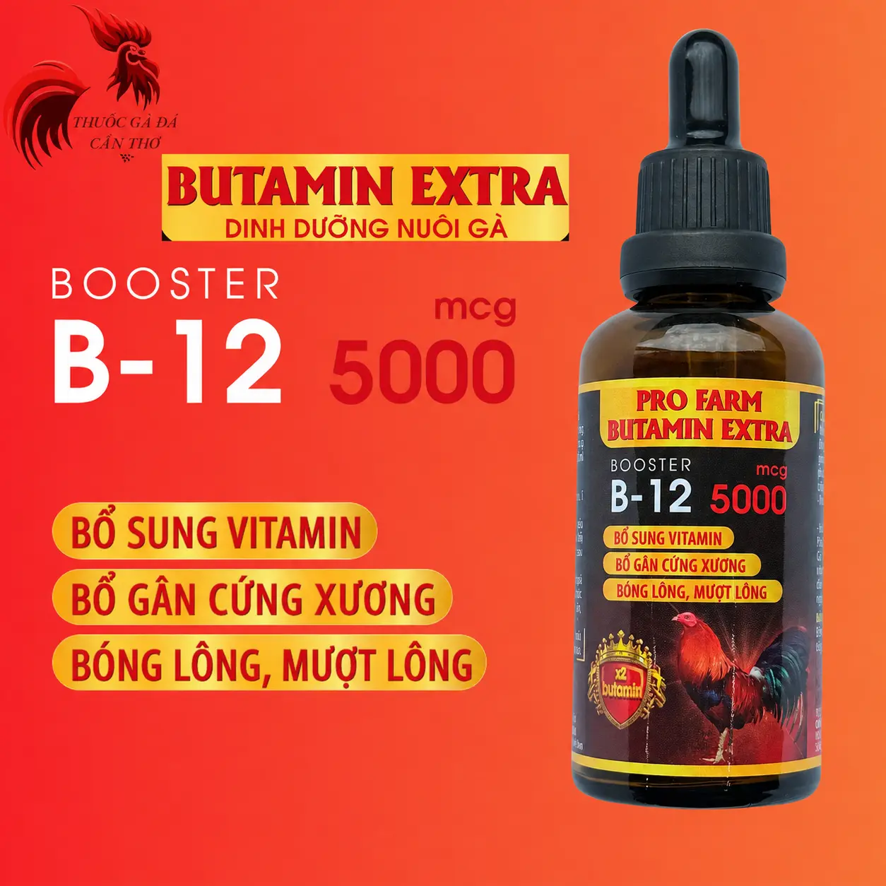 B12 5.000 Butamin Extra Pro Farm dinh dưỡng nuôi gà (50ml)
