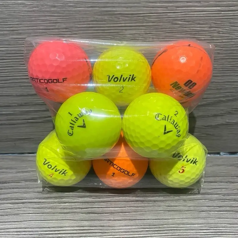 Bola Golf Warna warni Grade B/10pcs Terbaik