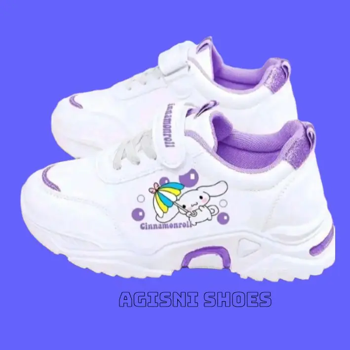 SEPATU ANAK PEREMPUAN KARAKTER CINANMOROLL SEPATU TK SD SIZE 26-35 Motif Fashion 3