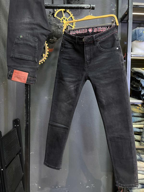 GIÁ MỞ BÁN 3K DENIM Jean Denim Guangzhou-3K1525 Quần Jean Nam Dài Màu Xám Đen Was Thêu Lưng Chỉ Đỏ Mẫu Mới Chi Tiết Như Hình J4049