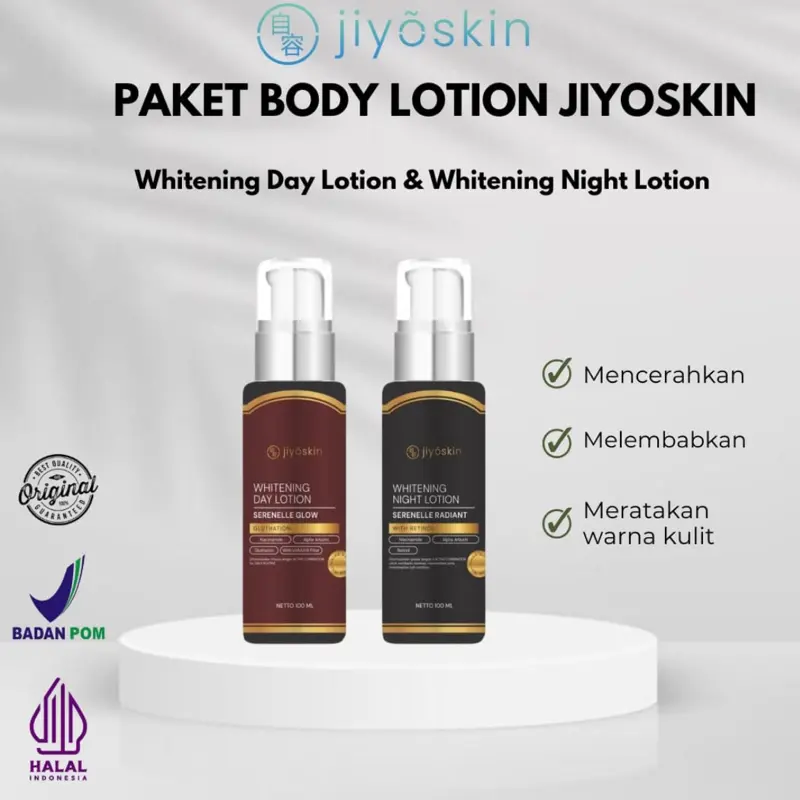 ￼[JIYOSKIN] Whitening Body Lotion (HB Siang) + Whitening Night Lotion (HB Malam) 0