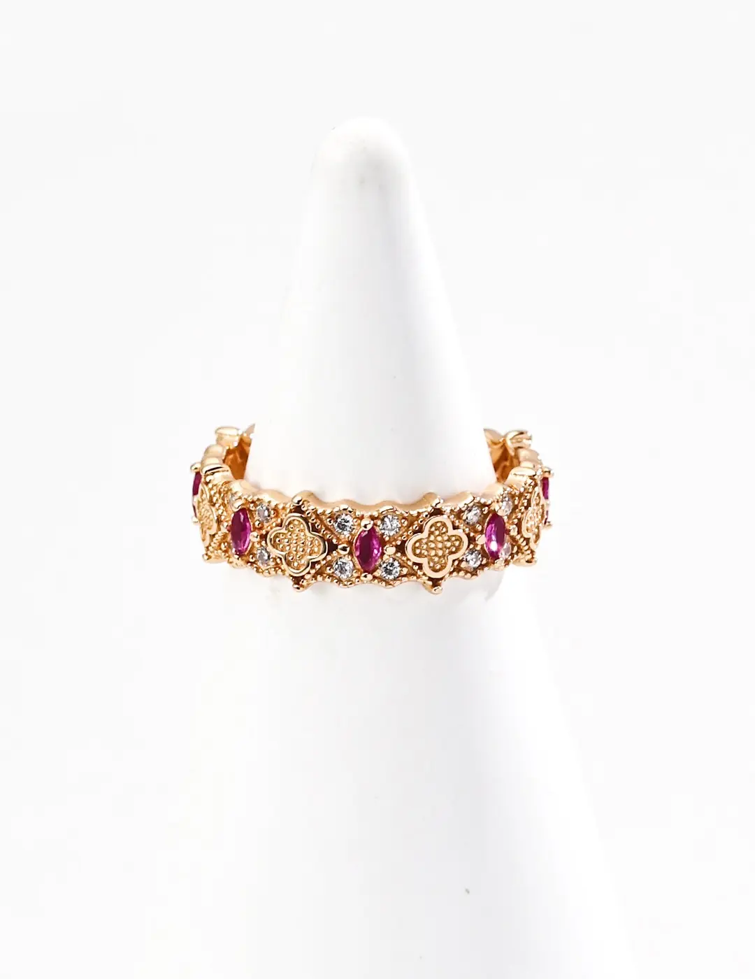 Gilded Era · Silver Vintage Baroque Zircon Ring promise  ring
