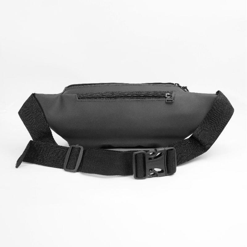 Waistbag Casual , Tas Selempang & Bahu Premium Pria Bimo Waterproof - Sanji Original Hitam Slingbag Cowok 4