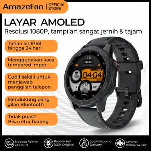 Amazefan SmartWatch X6 Layar Amoled Jam Tangan Pria Wanita Jam Running  Multiple sport Bluetooth Calling Heart rate monitoring cycle tracking sleep tracking  Jam Olahraga Tahan air Bergaransi  Original 100%