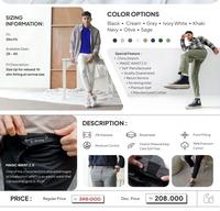 Gambar BlueButton Celana Chinos Pria Slim Fit Celana Ankle Pants Magic Waist 2.0 - Light Grey, 26 dari BlueButton Kota Cimahi 5 Tokopedia