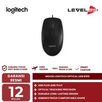 Gambar Mouse USB Logitech B100 / B 100 dari Level99 Malang Kota Malang 1 Tokopedia