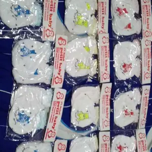 12 Set Sarung Tangan dan Kaki Bayi STK New Born (NB) Bahan Katun