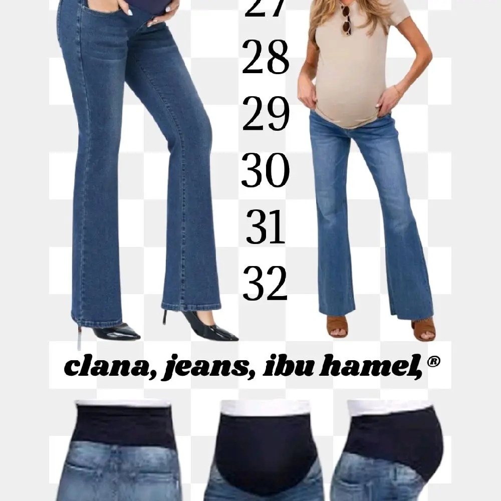 #Clana Jeans Cutbray Besic Ibu Hamel Celana Jeans Wanita Nyaman dan Stylish untuk Ibu Hamil