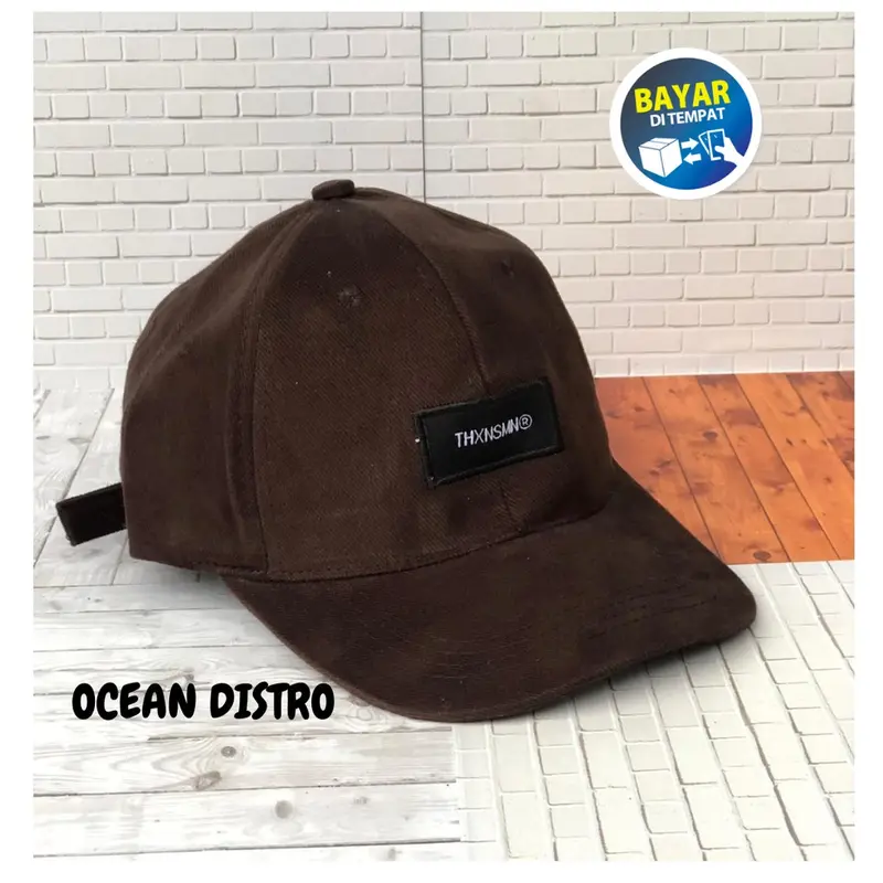 (COD) Topi Distro thanksinsomnia pria Rappel Original premium clip besi anti karat dan 5