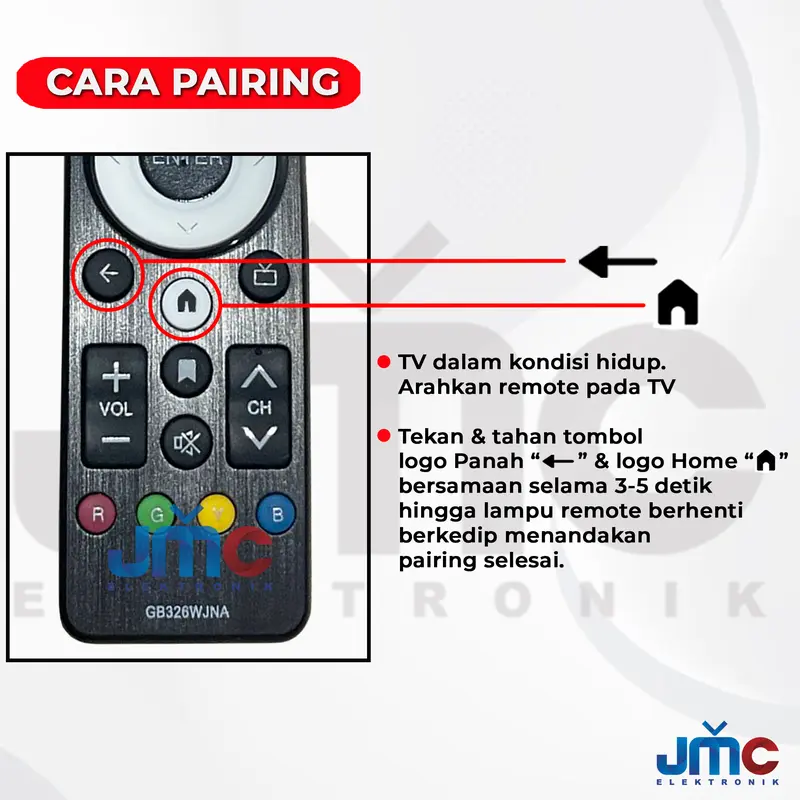Remote Remot TV for LED TV GB326WJNA Buletooth Voice Assistant / Non Voice 1