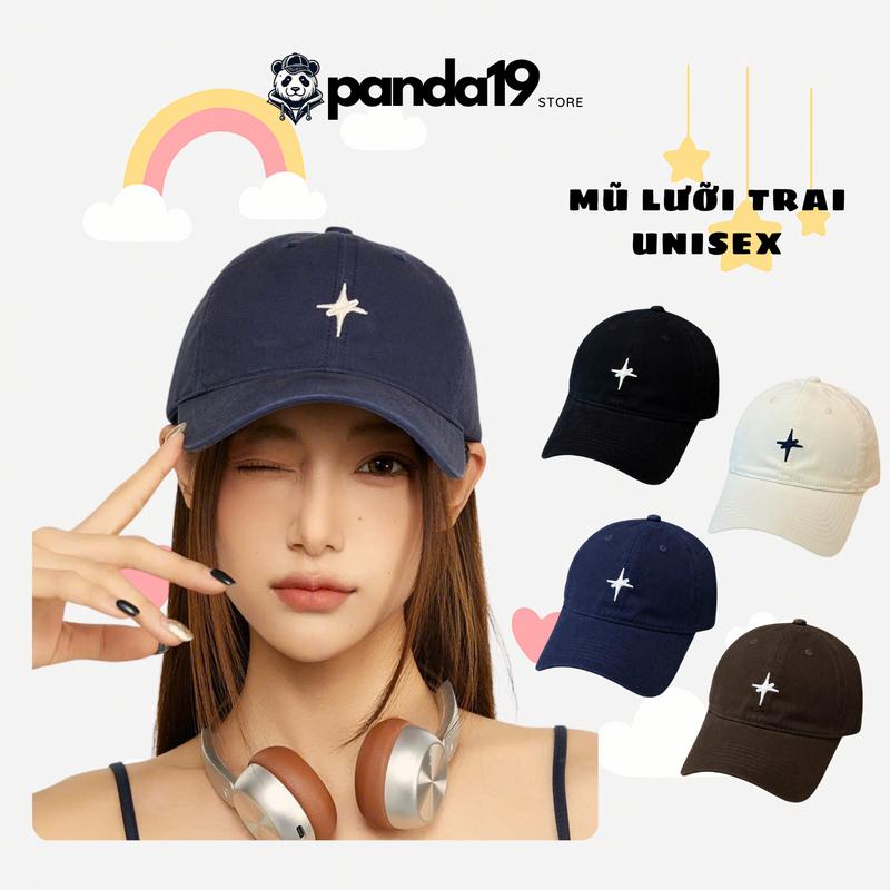 Mũ Lưỡi Trai, Nón Lưỡi Trai Unisex, Mũ Bóng Chày Chất Cotton Cao Cấp, Họa Tiết Đẹp Thêu Nổi, PANDA19 STORE