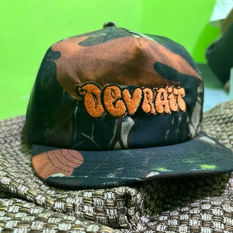 Devrait - Topi Rope Hat - Topi Classic Snapback - Visor Pendek - Topi Snapback Skena Camo 0
