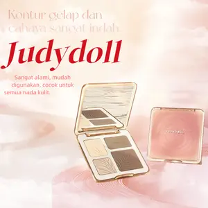 【In stock】 [READY ORI] JudyDoll Highlighter And Bronzer For The Face Contour Highlighter Bronzer Palette JudyDoll Countur JudyDoll Face Palette Sentuhan ringan YYQIP