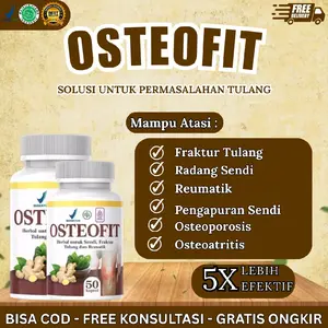 [Best Seller] OSTEOFIT Solusi Untuk Permasalahan Tulang Mampu Atasi Fraktur Radang Sendi Reumatik Pengapuran Osteoporosis Osteoarthritis 5X Lebih Efektif Bisa COD Free Konsultasi Gratis Ongkir