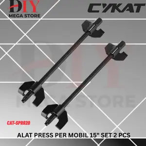 Alat Press Mobil 2 Pcs 380mm Chrome Vanadium Steel Treker Per Keong / Treker Per Keong Coil Spring Mobil Compressor Pegas Kejut Clamp Tahan Shock Shockbreaker Per Ball Joint Puller