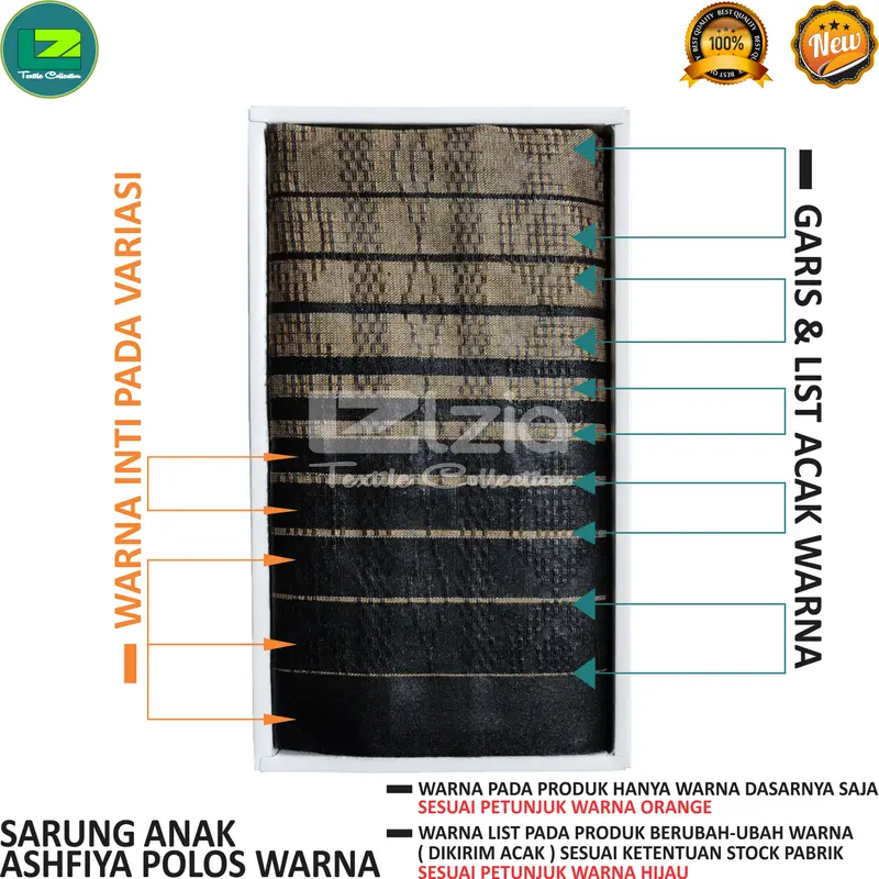 SARUNG ANAK  Katun POLOS MOTIF SARUNG ANAK PREMIUM ORIGINAL 100X85 CM 1