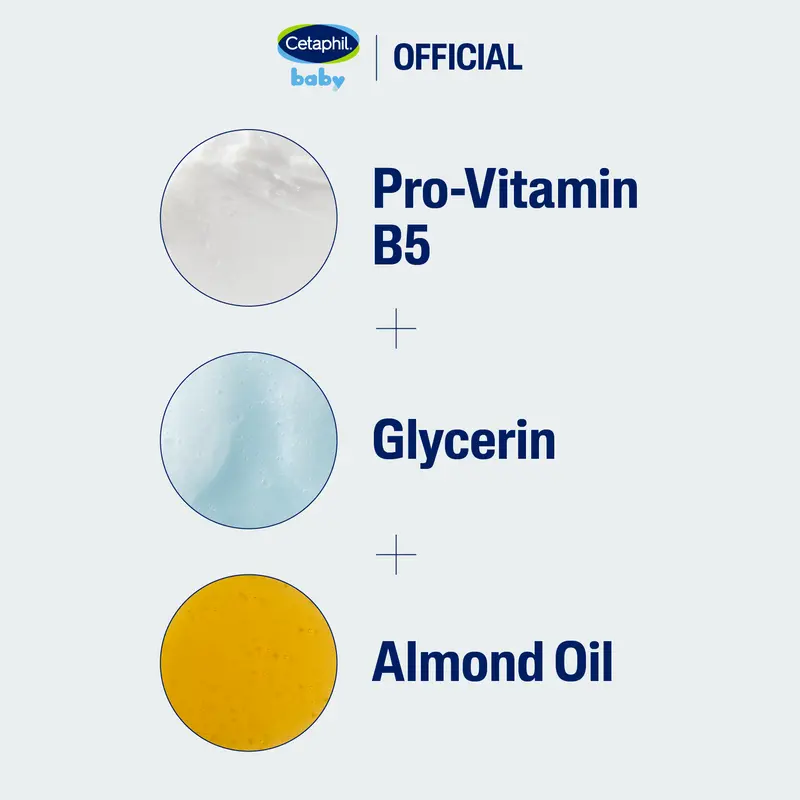 Cetaphil Baby Gentle Wash & Shampoo 230ml dengan Glycerin dan Panthenol Sabun Mandi dan Shampo untuk Perawatan Kulit Bayi 2