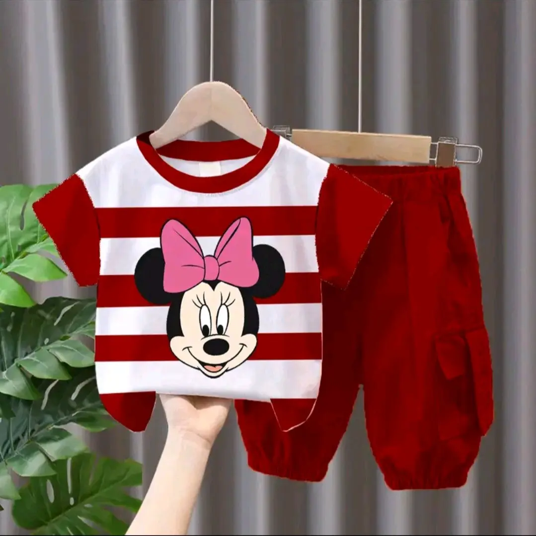 STELAN ANAK TERBARU CELANA CARGO MOTIF MIKIMOS ADA BERBAGAI MACAM WARNA PAKAIN ANAK PEREMPUAN ZAMAN SEKARANG