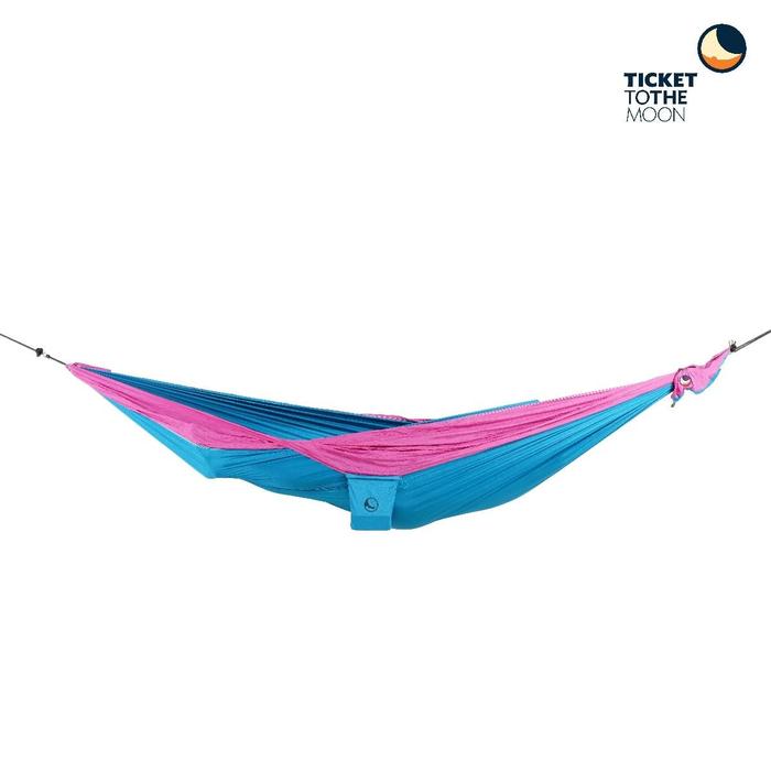 Gambar Ticket To The Moon Original Hammock Aqua/Pink Camping Outdoor Portable Ayunan dari Ticket To The Moon Kab. Badung Tokopedia