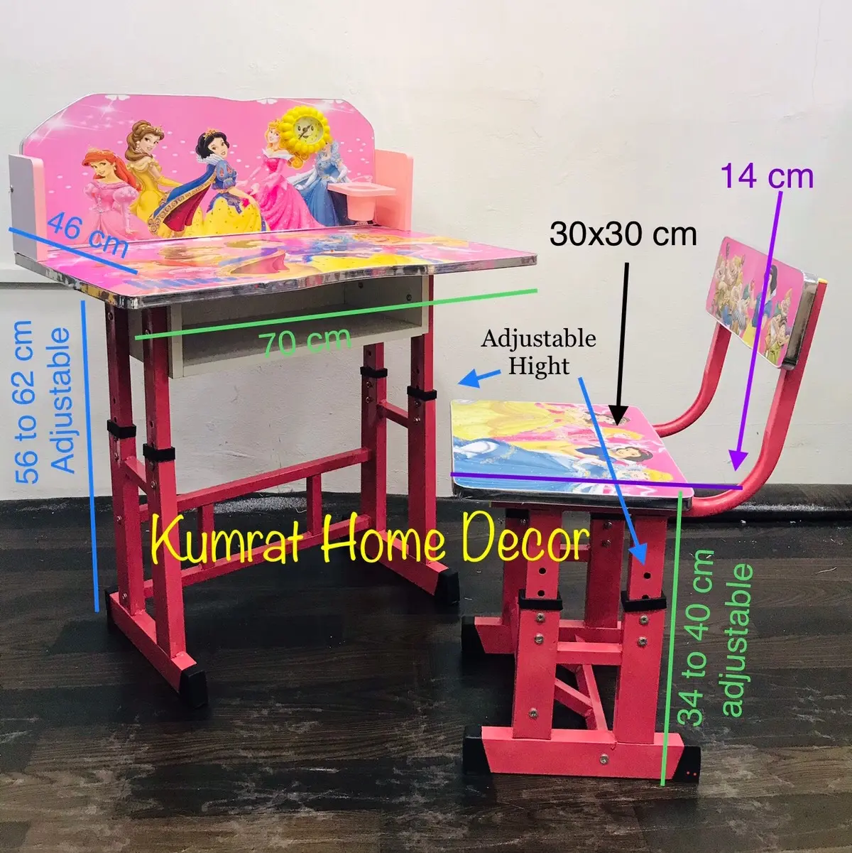 study table children (meja belajar anak2) Cartoon Extendable