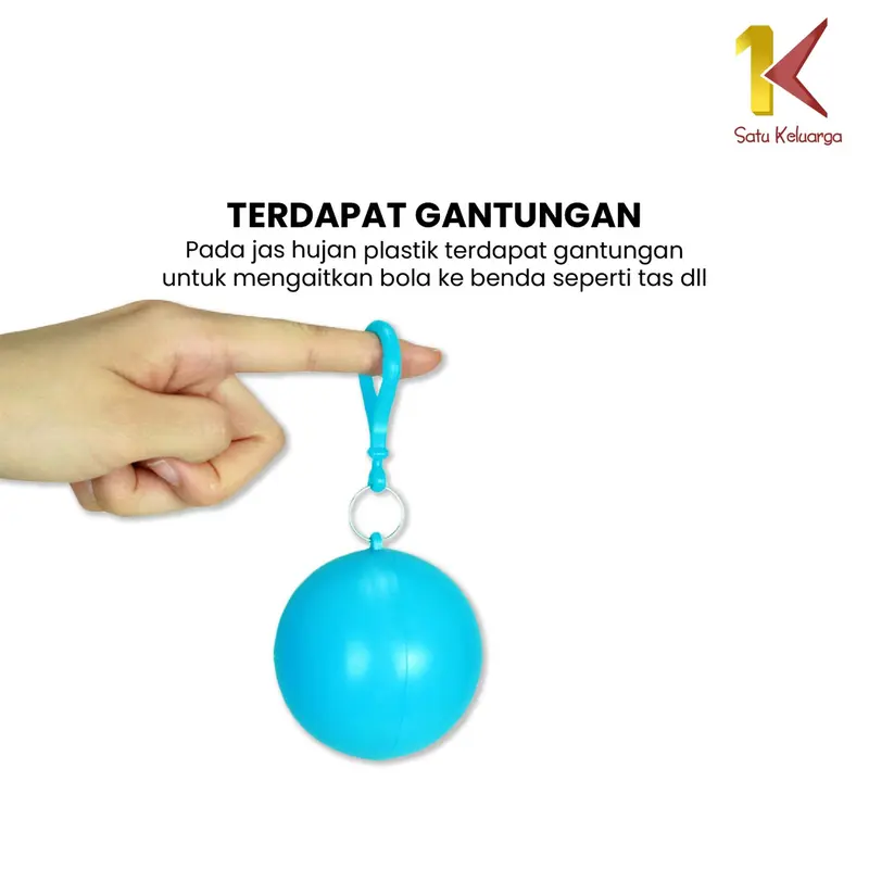 [COD] SK C853 Jas Hujan Bola Plastik Gantung Warna Warni Anti Air Portable Import Dapat digunakan kembali Tahan air 6