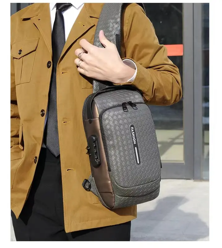 【COD】GREY Tas Selempang Pria Kulit Shoulder Bag F003 4