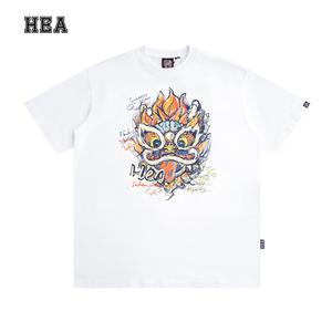 เสื้อยืดคู่รัก เฮฟวีเวท ผ้าฝ้าย 100% Unisex พลัสไซส์ สไตล์สตรีท ชุดฤดูร้อน พิเศษ ขายดีที่สุด คอกลม สั้น ทรงหลวม มาใหม่ เหมาะสำหรับเล่นกีฬา