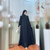 Gambar Tsurayaa Salwa - Nayyara Set - Gamis Ceruty - Baju Wanita Dewasa - Fashion Muslim - Edisi Payet syar'i terbaru premium - Hitam dari TSURAYAA SALWA Kab. Bandung 5 Tokopedia